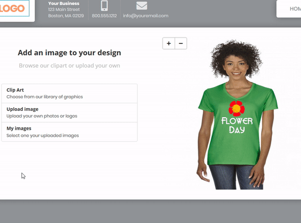 Select Qty and Size